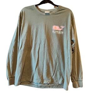 Unisex Dark Green Plymouth Long Sleeve Tee